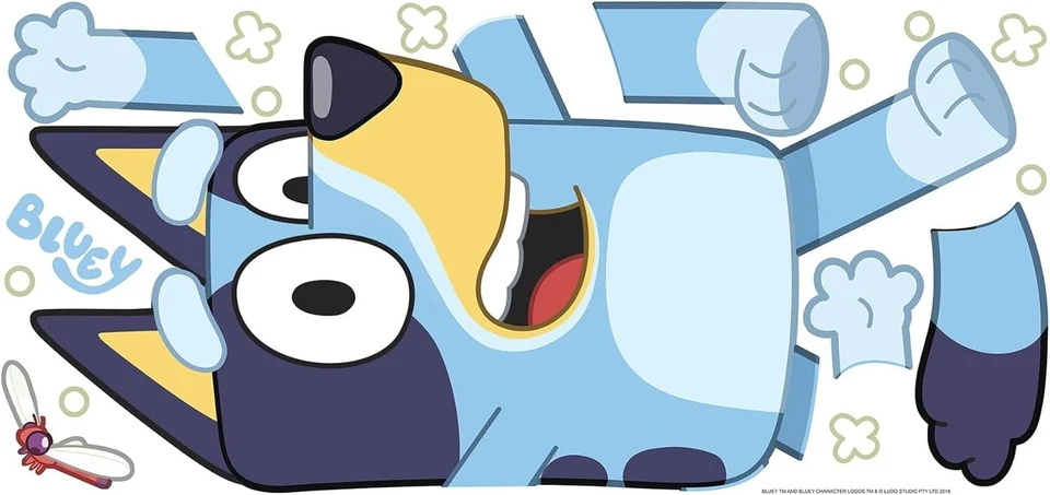 Calcomanías de pared gigantes RoomMates pelar y pegar azules, RMK5458GM Foto 3 de 4