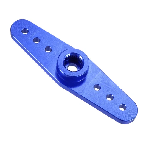 Aluminum Servo Horn 25T 22A Blue, 3mm Hole Dual Arm for Futaba- - Picture 2 of 4