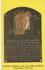 Baseball Hall of Fame Yellow Postcards Undated Printed Mike Roberts U Choose N24