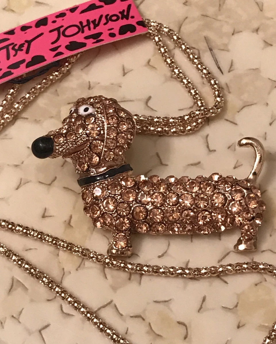 Golden Dachshund Necklace – Silver Moon Bay