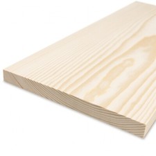 Glattkantbrett - Kiefer/Fichte gehobelt -  1.9 cm x 25 cm x 60 cm
