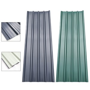 12pcs Metal Steel Corrugated Roof Sheets Roofing Cladding Garage