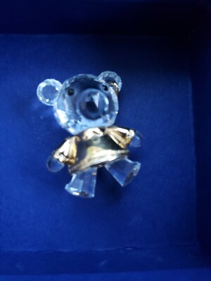 AUTHENTIC SWAROVSKI CRYSTAL MEMORIES TEDDY BEAR PENDANT 