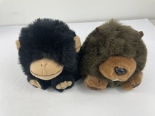 Vintage Swibco Lot of 2 Milo The Monkey ,chomper The Beaver Stuffed Animals