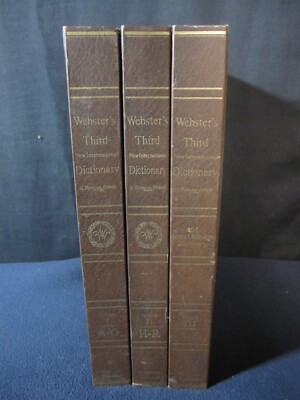 Webster's 3rd New International Dictionary: Of the English Language/Indexed/Im..