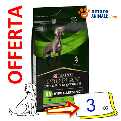 Purina Hund Pro Plan Veterinary Diets Ha Hypoallergen Ab 3 KG - Kroketten Hunde