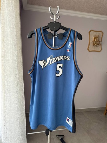 WASHINGTON WIZARDS NBA 90s VINTAGE JERSEY CHAMPION JUWAN HOWARD #5 SZ 52 XL-XXL - Image 1