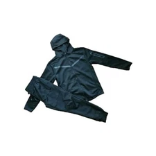 New Nike Tech Cotton Sweat Suit Zip Up  Hoodie & Joggers Men's Black 3XL. Read