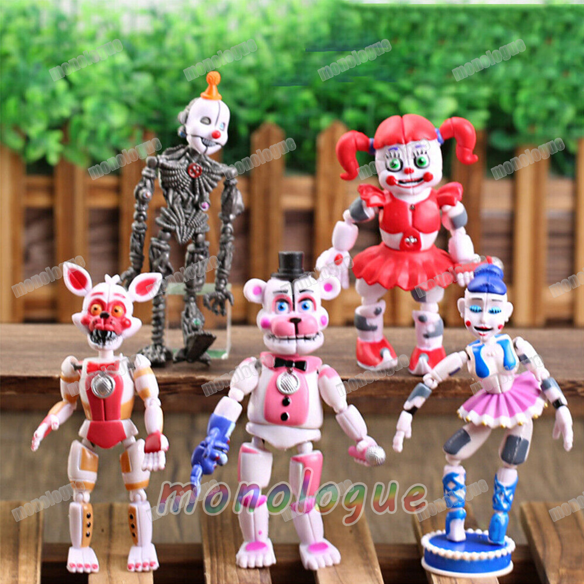 5pcs SET FNAF Five Nights at Freddy's Sister Location Action Figures