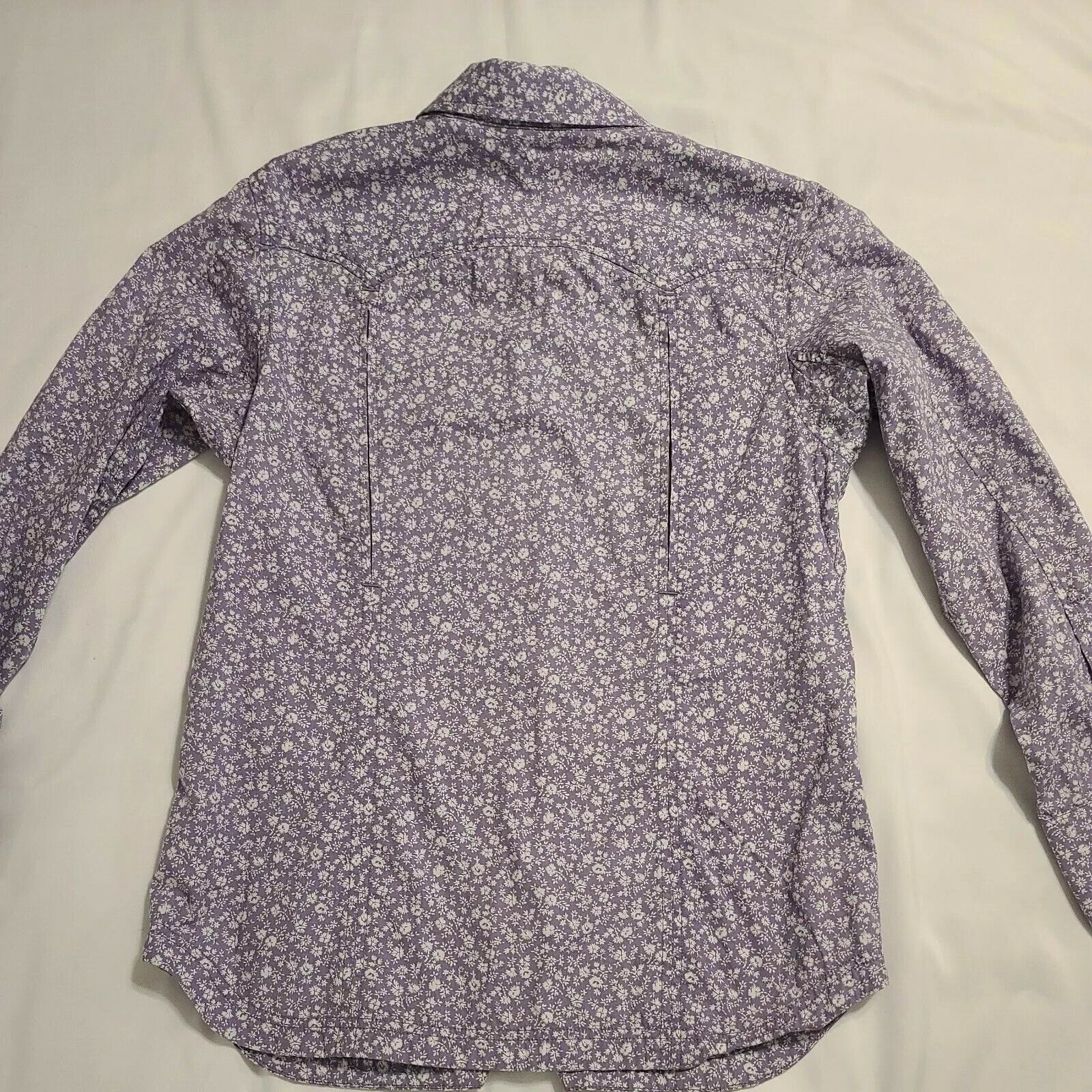 Duluth Trading Lavender Floral Western Pearl Snap… - image 4