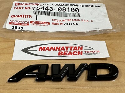 21-24 SIENNA AWD BLACKOUT EMBLEM GENUINE TOYOTA ACCESSORY 75443-08100
