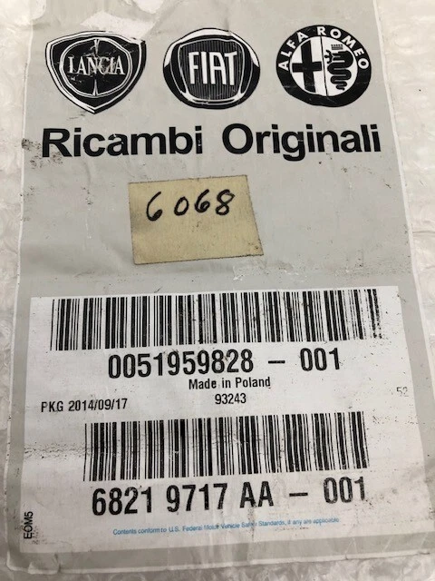 Limpiaparabrisas delantero izquierdo Fiat 500L 2014-2019 OEM Mopar 69219717AA Foto 2 de 4