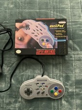 1991 asciiPAD SNES Super Controller Super Nintendo ASCIIWARE Turbo Control CIB