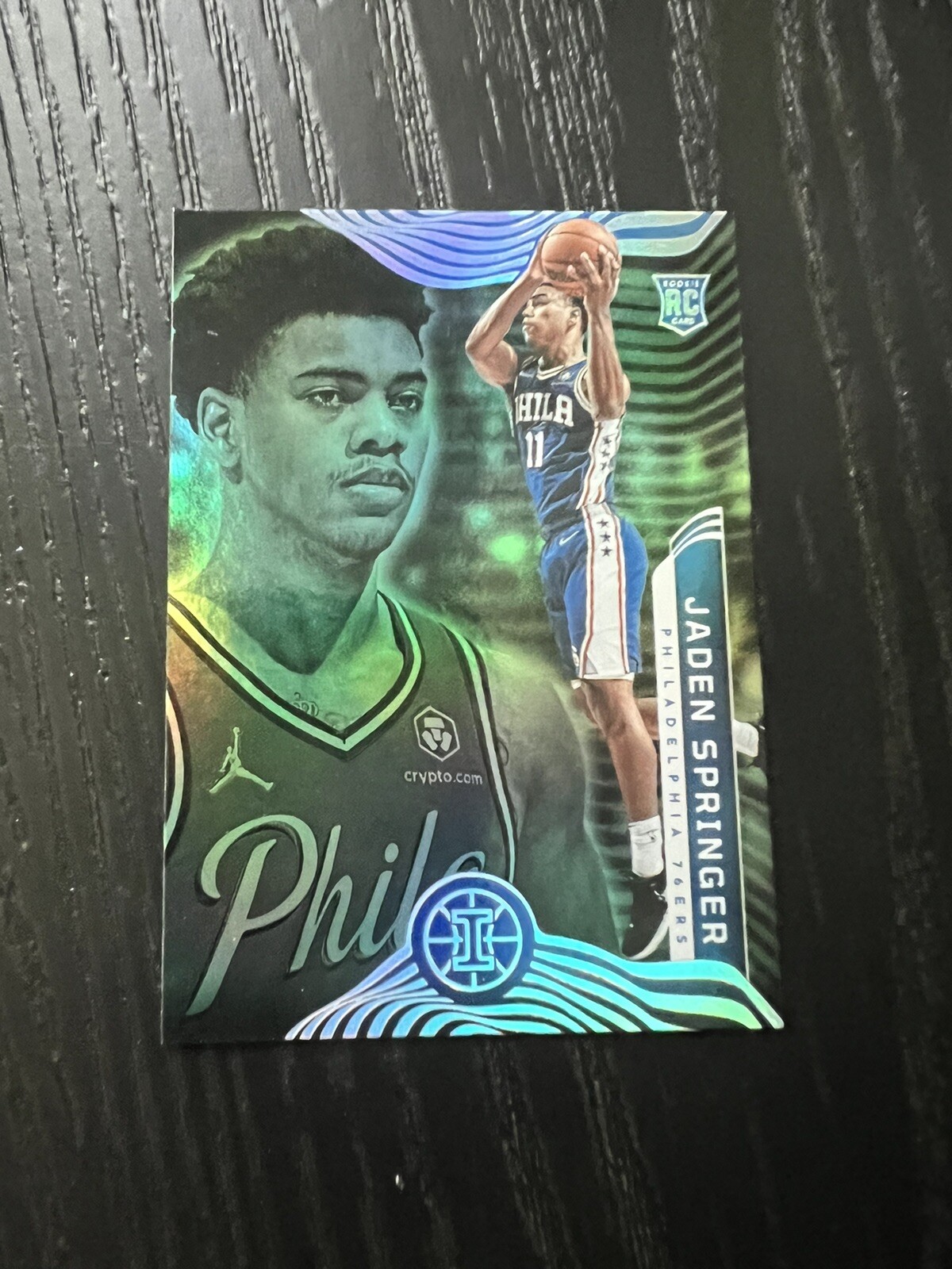 2021-22 Illusions Base Rookie RC #178 Jaden Springer - Philadelphia EMERALD