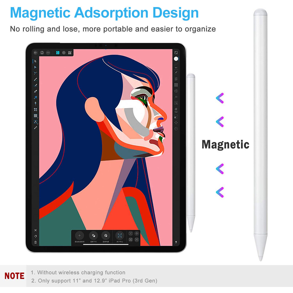 Stylus Pen For Apple Pencil iPad 6 7 8 9th/Mini 5/6th Pro Stylus Pen For Apple Pencil iPad 6 7 8 9th/Mini 5/6th Pro