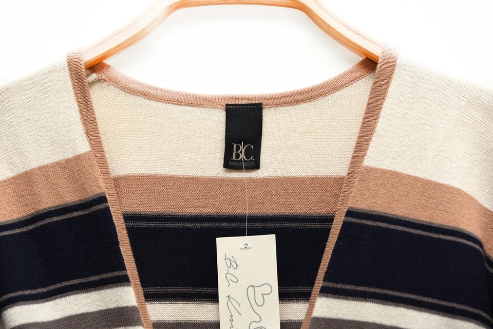 ✅ Longstrickjacke aus 100% Baumwolle Gr. 36 38 Cardigan Strickjacke Kleid Damen - Bild 3 von 4