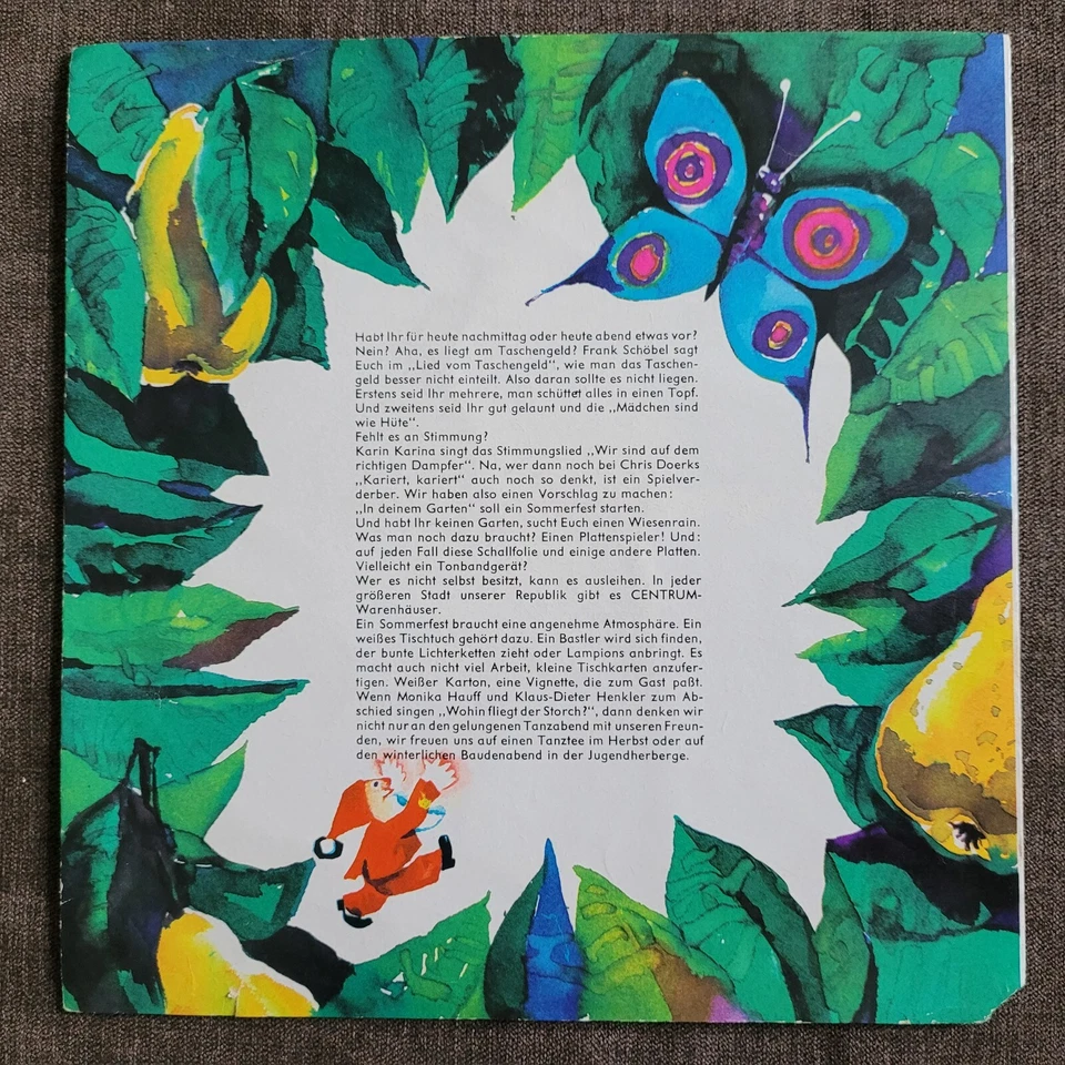 1969 DDR Pop-Schlager Junge Welt Schallfolie Flexi-Disc 7", In unserem Garten - Bild 4 von 4