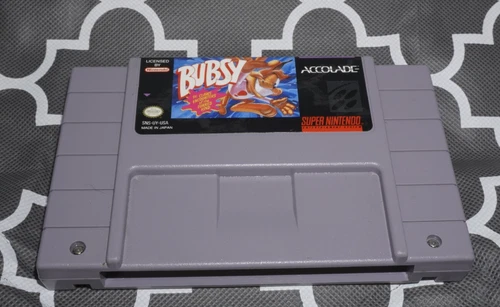 Bubsy in Claws Encounters of the Furred Kind (Super Nintendo Snes Game)
