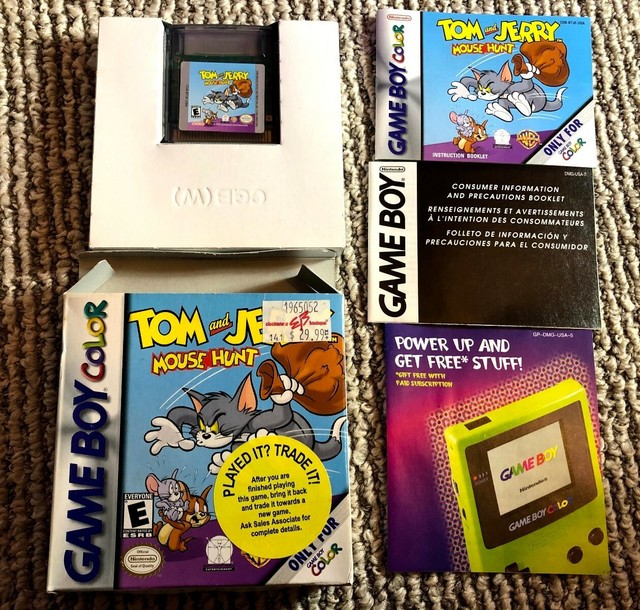 Tom and Jerry: Mouse Hunt (Nintendo Game Boy Color, 2001) GBC CIB ...