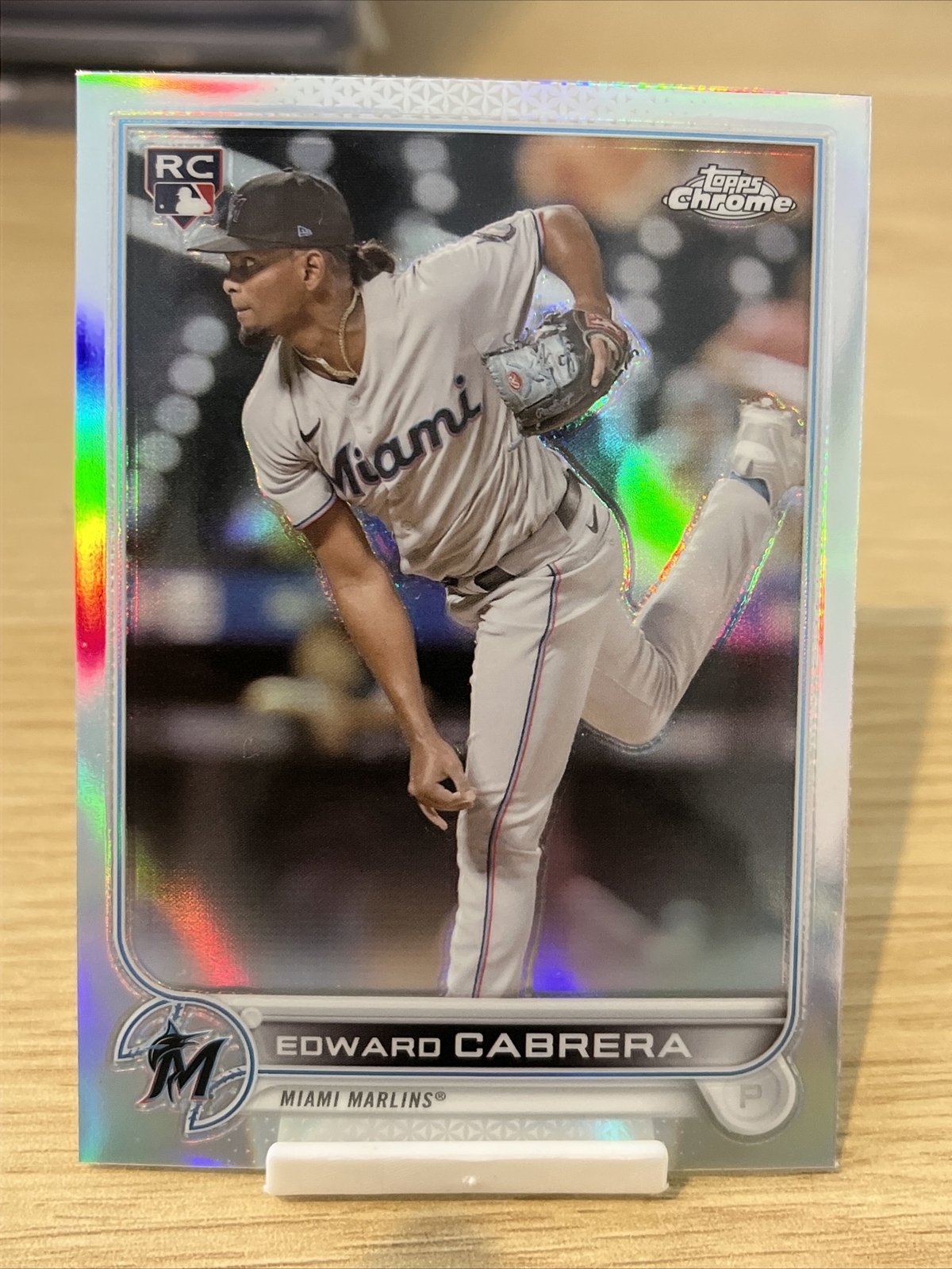 2022 Topps Chrome Sonic Base Refractor #64 Edward Cabrera - Miami Marlins (B4)