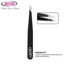 BLACK BEAUTY FACIAL EYEBROW HAIR REMOVING FINE SLANTED CRAFT BEADING TWEEZERS