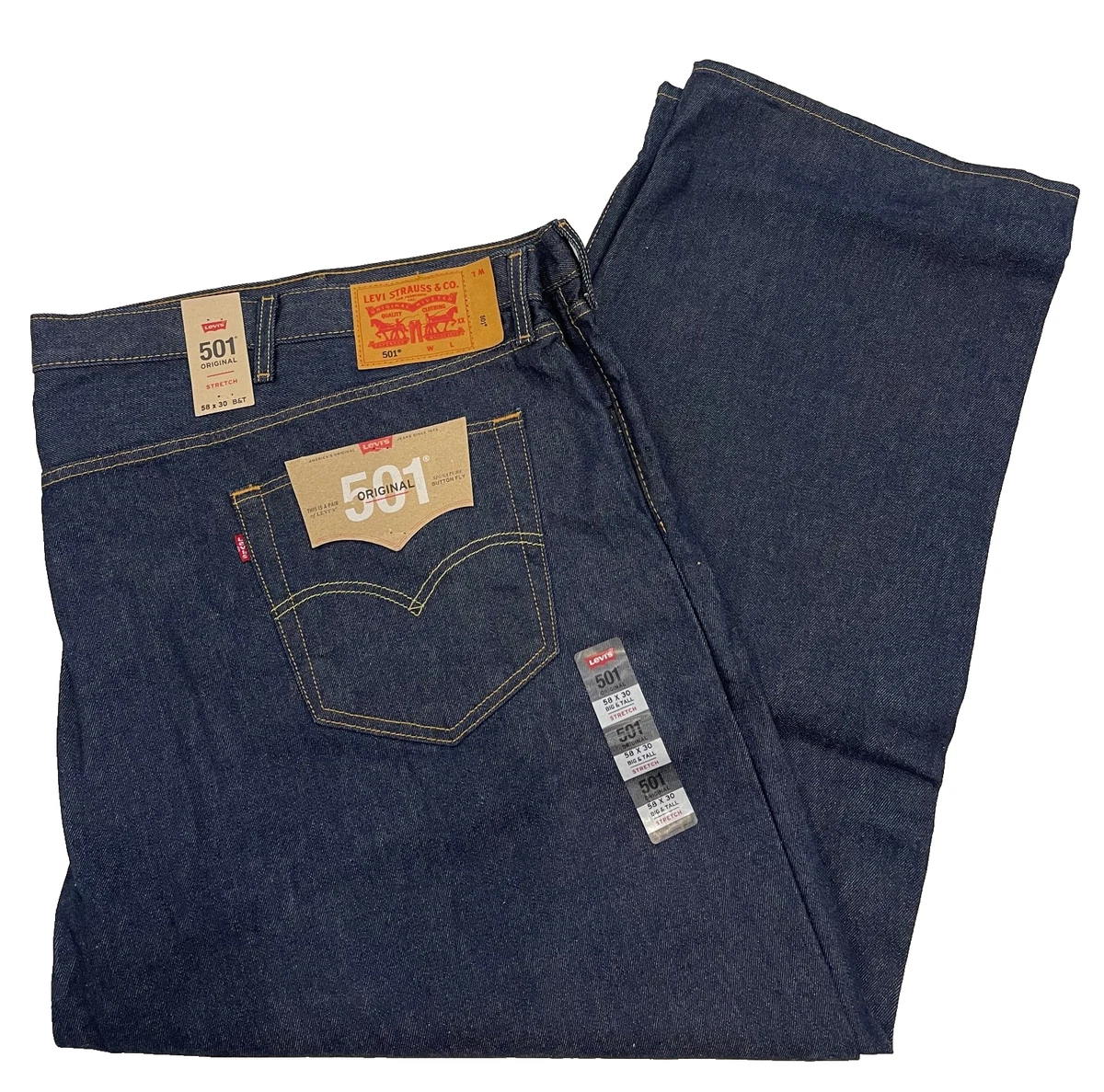 Big Tall Denim Jeans Men's 58 Size for sale