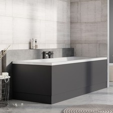 Signite Steel Grey Front Bath Panel - 1800mm