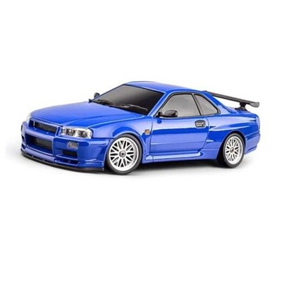  LD1899 1/18 RC Drift Car GTR R34 2.4GHz RWD with Gyroscope on-Road Ld1899 Blue