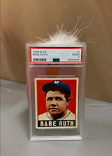 Leaf 1948 Leaf Babe Ruth #3 PSA 2 Graded Baseball Card New York Yankees