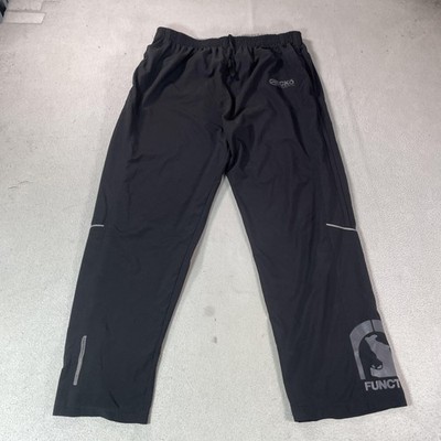Ecko Function XSC Pants Mens 2XL Black Track Elastic 36x31 Athletic Running Jog