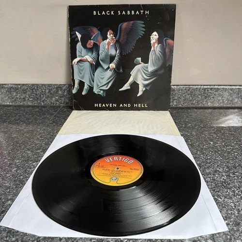 LP VINYL BLACK SABBATH HEAVEN AND HELL 9102 752 UK 1ST PRESS 1980 EX/VG+