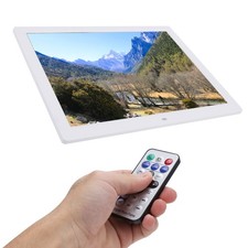 17in HD Digital Photo Frame With Remote Clock Calendar 100-240V EU Plug