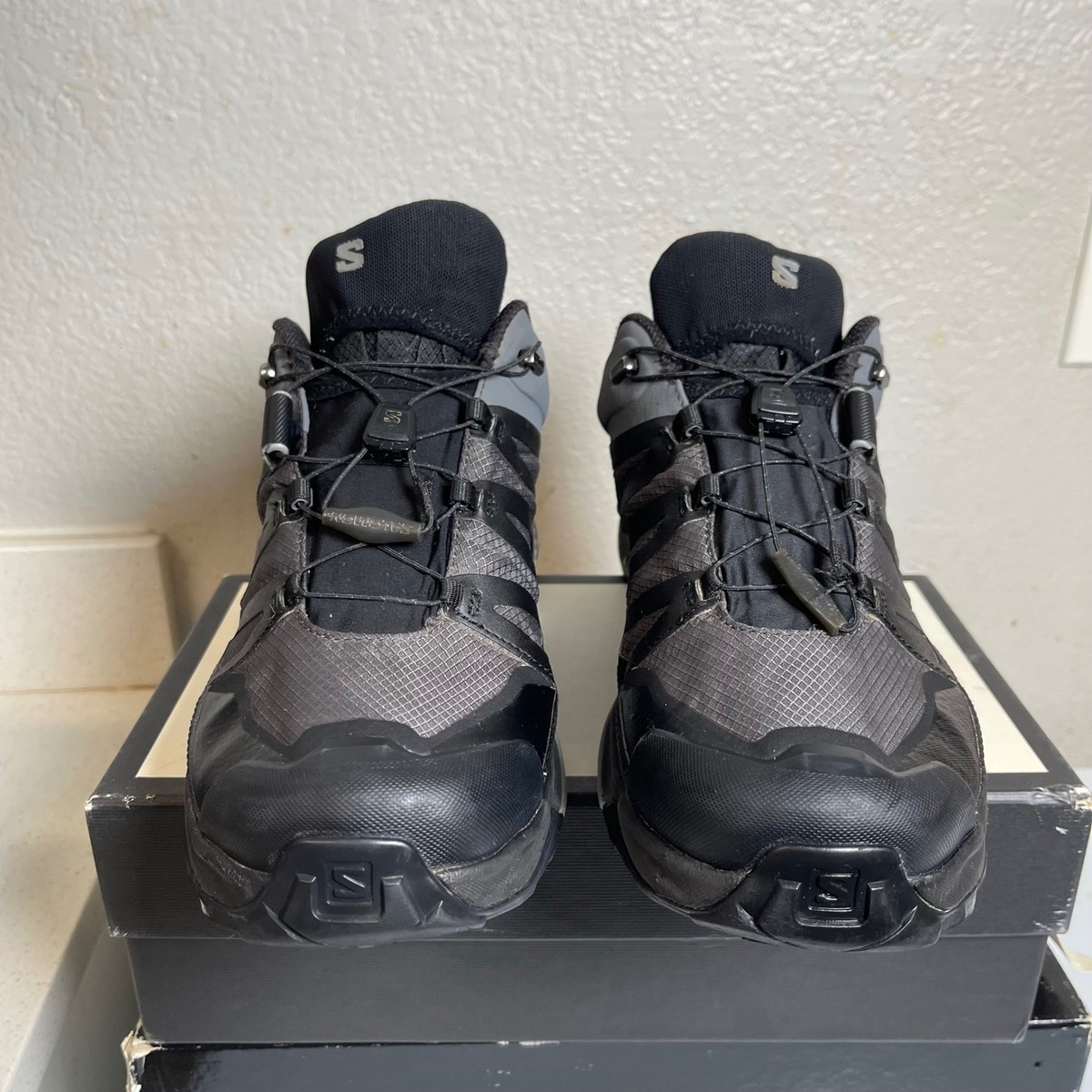 Salomon X Ultra 4 GTX 477697 Black Gray Trail Hiking Shoes  display picture 2
