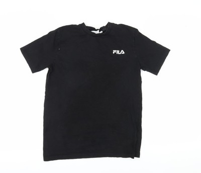 Basic-T-Shirt Damen UK Größe S FILA schwarz
