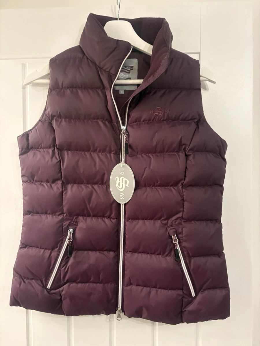 Gilet Prune Femme L - SSL Shires Sports & Loisirs, Matelassé, Polyester