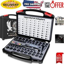 Tool-Free Laser Bore Sight Kit : Green Laser Bore Sighter with 64 Upgraded Adapt