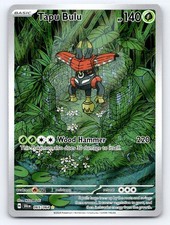 Tapu Bulu 065/064 Illustration Rare Shrouded Fable Pokemon Holo Near Mint