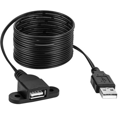 QiCheng&LYS USB Male to Single Female 5ft (1.5m), 1 pcs 