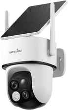 Solar Camera Outdoor Wireless-2K 360°PTZ Cameras for Home Security with Dual