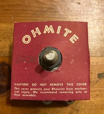 NOS Ohmite 225 Ohm Model J 50 Watt porcelain rheostat potentiometer - TESTED