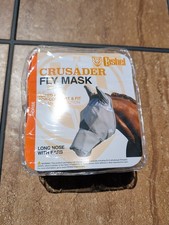 Cashel Horse Sized Fly Mask with Ears and Long Nose, 70 UV Protection - New