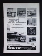 Original 1957 Werbung Mercury Flugzeug Bodenausrüstung Traktoren