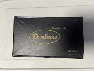 Dominoes Set In Black Case