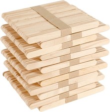 Eisstiele aus Holz 600 St&uuml;ck 11,4 cm f&uuml;r DIY Eis am Stiel, Basteln, Holzspatel