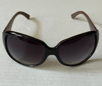 Simply Vera Vera Wang Gradient Sunglasses Black / Bronze Animal Print 59-17-125
