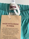 NWT Fabindia Chooridaar Tights Afghan Harem Yoga Pants 100% Cotton Turquoise L — photo 4