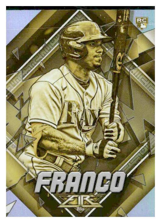 2022 Topps Fire #128 Wander Franco Gold Minted