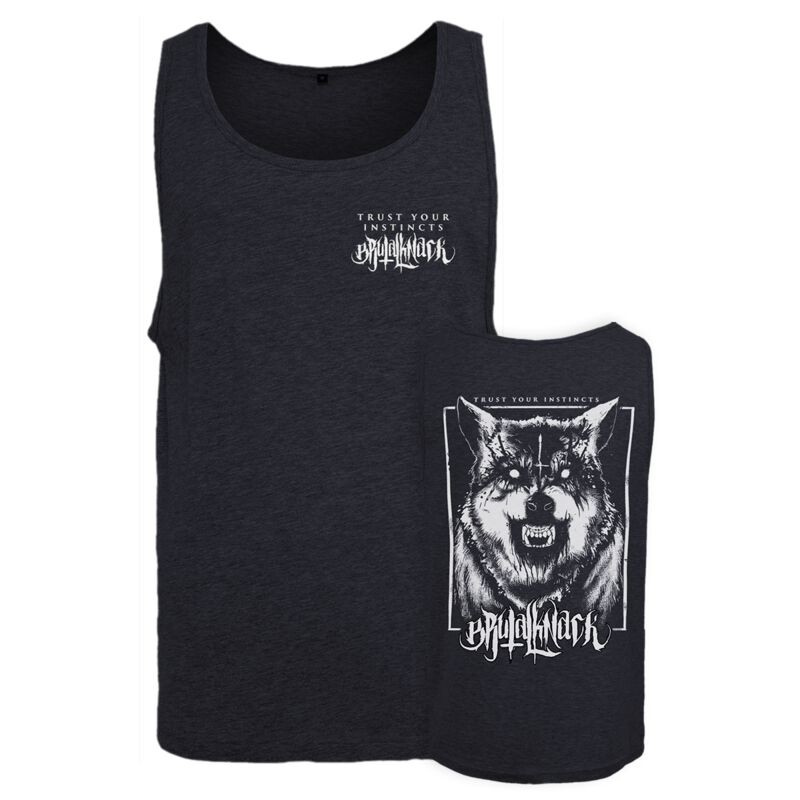 Brutal Knack Tank-Top Herren Instincts Jersey Tank anthrazit Basics, Rockwear