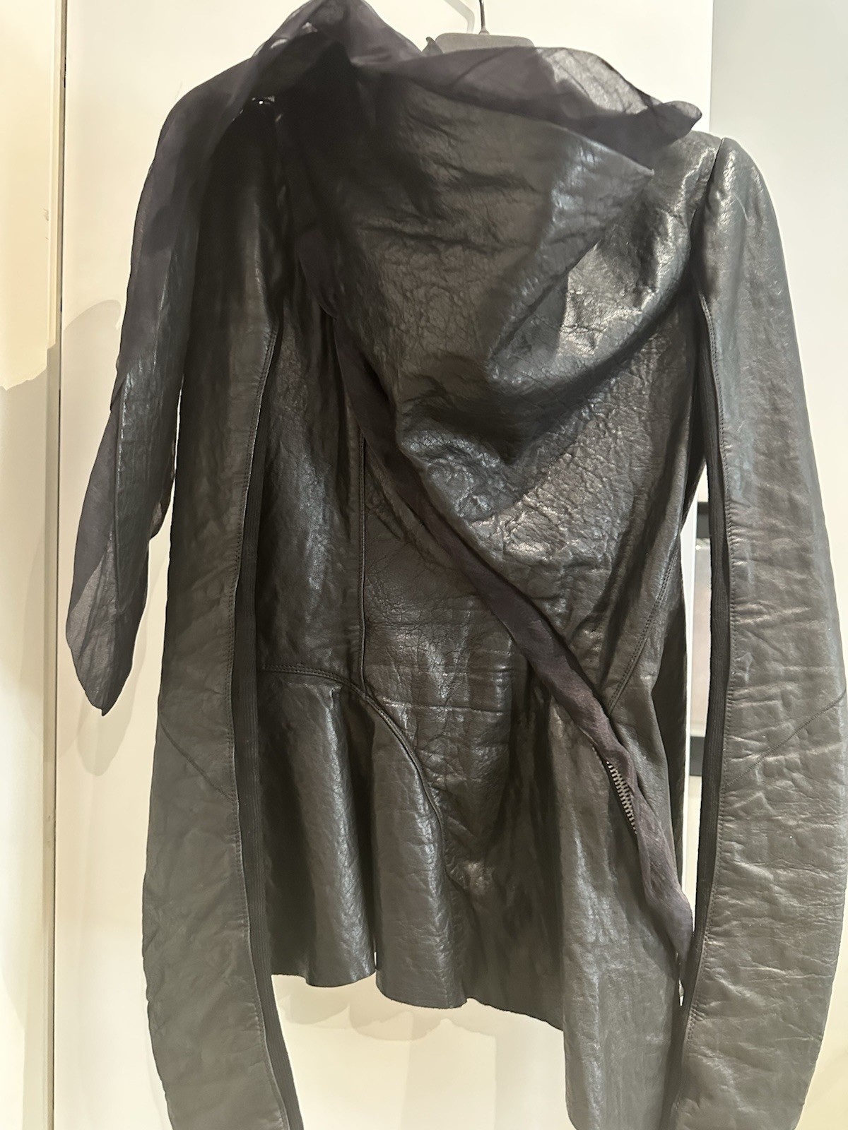 rick owens leather jacket