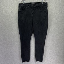 Torrid Jeans Womens 12R Premium High-Rise Curvy Skinny Ankle Stretch Denim Black